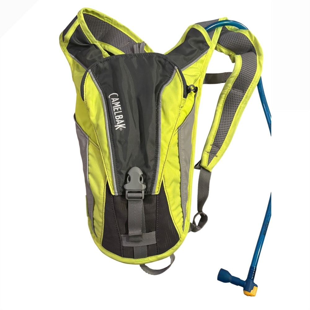 CamelBak Hydration Pack Backpack Lime Green Grey Cycling Hiking Running Bag
